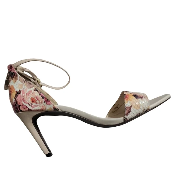 Cole Haan Grandos Womens Size 9 Floral Ankle Strap 3.5" Stiletto Heels Gorgeous - Picture 8 of 16
